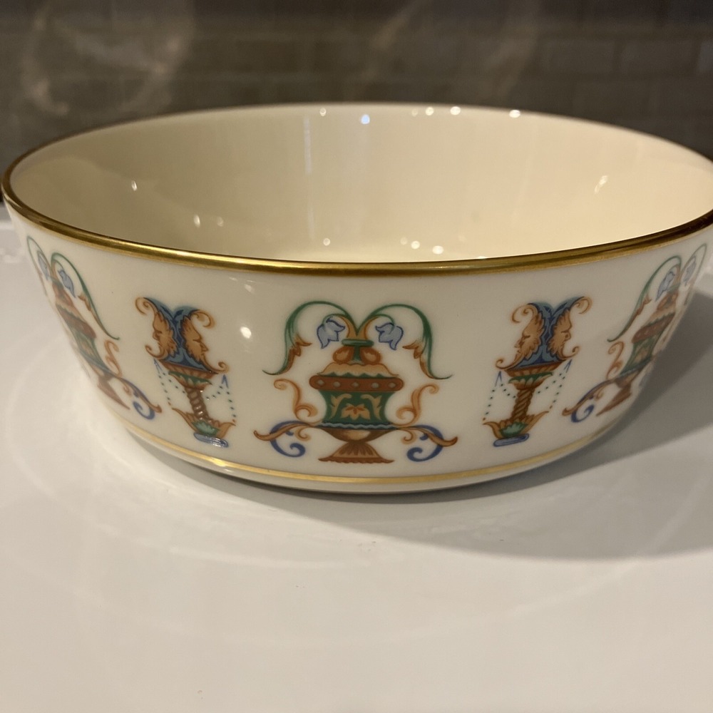 Vintage Lennox lido bowl 5.5 diameter decorated With 24k Gold